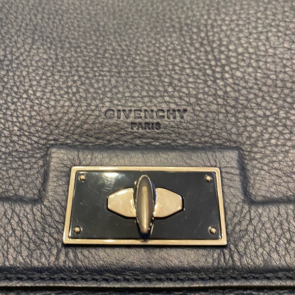 Givency blue leather shark tooth top handle bag - Picture 7 of 10